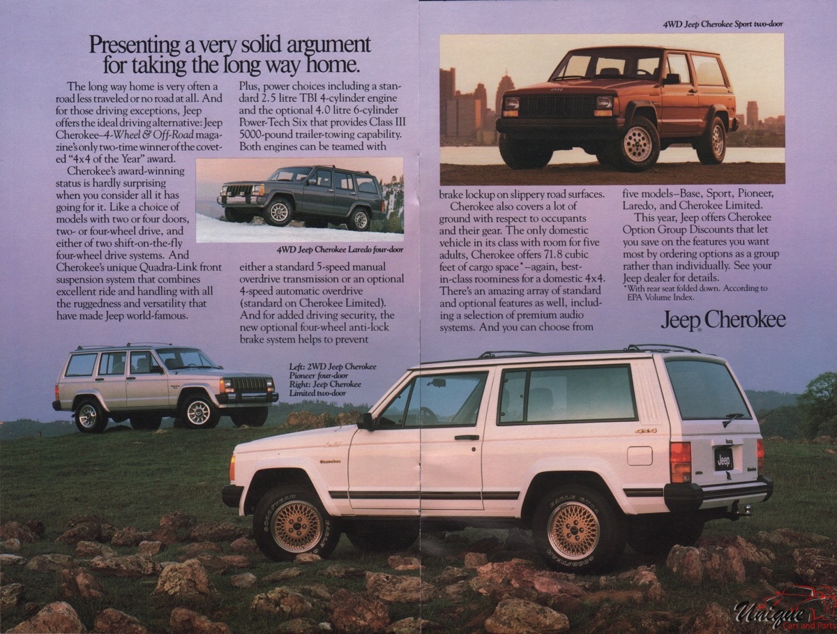 1989 Jeep Brochure Page 5
